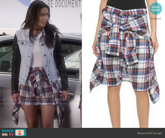 R13 Vedder Shorts worn by Emily Fields (Shay Mitchell) on Pretty Little Liars