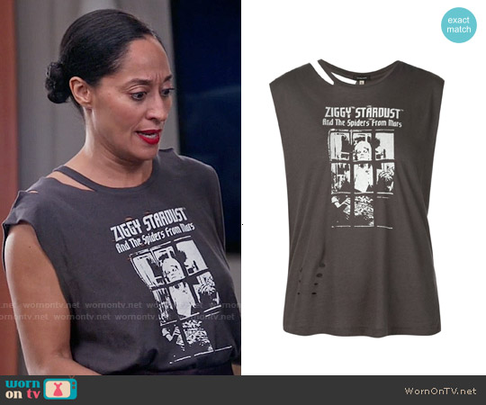 R13 Ziggy Stardust Tank worn by Rainbow Johnson (Tracee Ellis Ross) on Black-ish