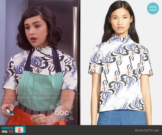 Rachel Comey Apprentice Top worn by Mandy Baxter ( Molly Ephraim) on Last Man Standing