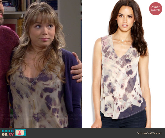 Rachel Roy Andi Tie-Dye Tank worn by Amander Fuller on Last Man Standing