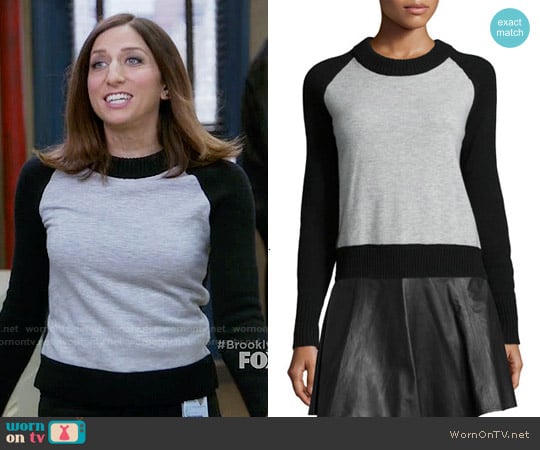 Rag & Bone Amelia Two Tone Sweater worn by Gina Linetti (Chelsea Peretti) on Brooklyn Nine-Nine