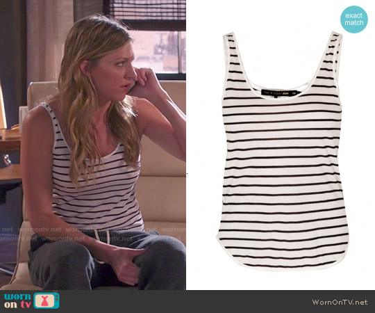 Rag & Bone Aria Striped Tank worn by Josslyn Carver (Jes Macallan) on Mistresses