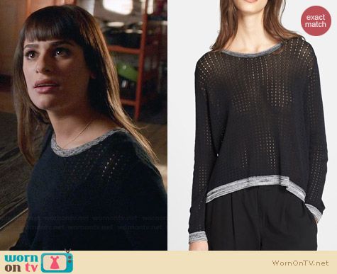 Rag & Bone Ariana Sweater worn by Lea Michele on Glee