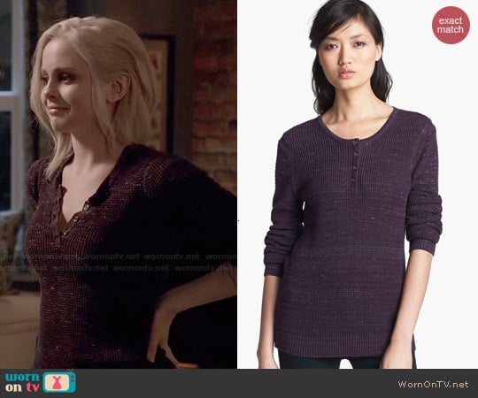 Rag & Bone Belarus Henley worn by Liv Moore (Rose McIver) on iZombie