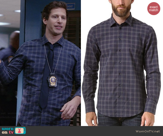 Rag & Bone Charles Plaid Shirt worn by Andy Samberg on Brooklyn 99