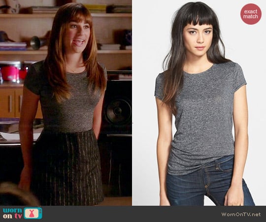 Rag & Bone Classic Cotton Tee worn by Rachel Berry on Glee