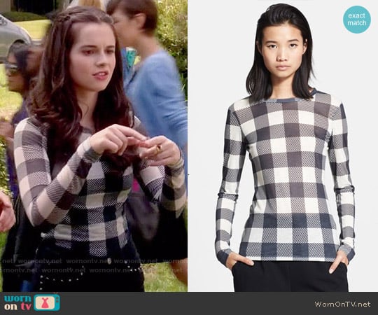 Rag & Bone The Classic Long Sleeve Tee worn by Bay Kennish (Vanessa Marano) on Switched at Birth