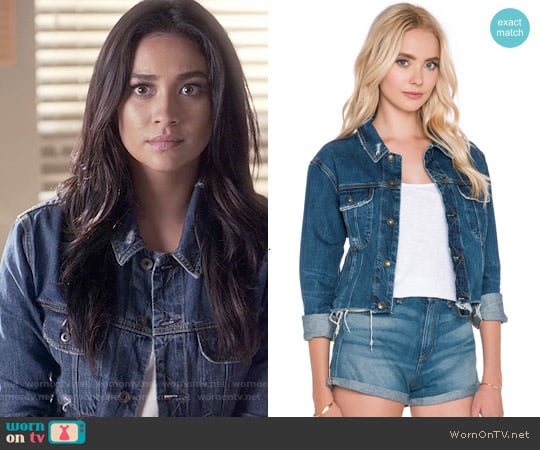 Rag & Bone Crop Boyfriend Jacket worn by Emily Fields (Shay Mitchell) on Pretty Little Liars