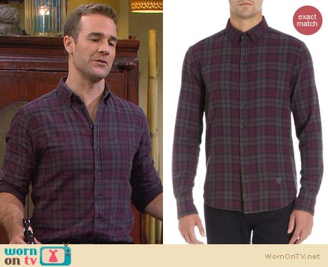 Rag & Bone Flannel Shirt worn by James van der Beek on FWBL