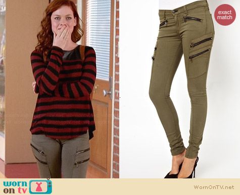 Rag & Bone Lariat Jeans worn by Jane Levy on Suburgatory