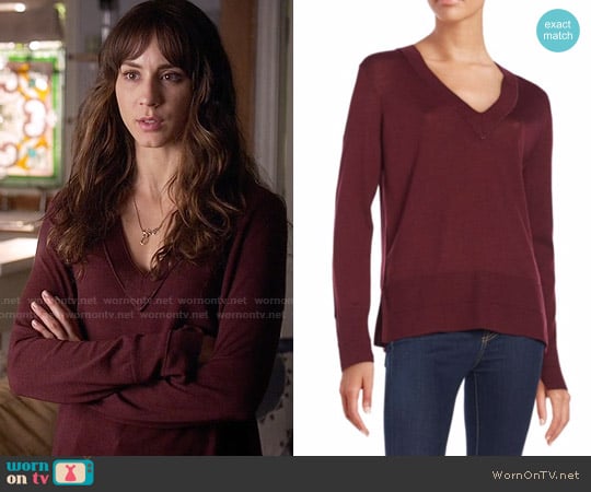 Rag & Bone Leanna Sweater worn by Spencer Hastings (Troian Bellisario) on Pretty Little Liars