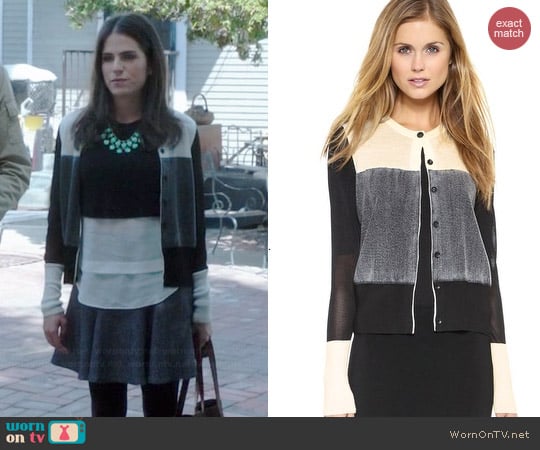 Rag & Bone Marissa Cardigan worn by Karla Souza on HTGAWM