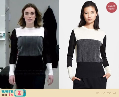 Rag & Bone Marissa Colorblock Sweater worn by Elizabeth Henstridge on Agents of SHIELD