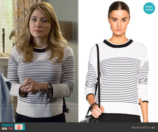 Rag & Bone Masie Striped Sweater worn by Maura Isles (Sasha Alexander) on Rizzoli and Isles