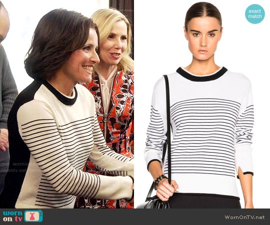 Rag & Bone Masie Striped Sweater worn by Selina Meyer (Julia Louis-Dreyfus) on Veep