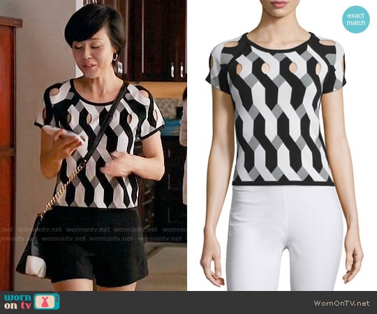 Rag & Bone Olympia Top worn by Karen Rhodes (Yunjin Kim) on Mistresses