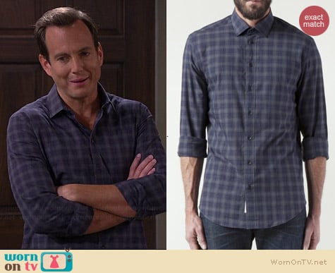 Rag & Bone Charles Plaid Shirt worn by Will Arnett on The Millers