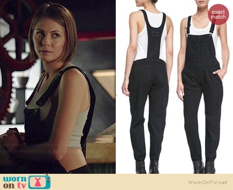 Rag & Bone Racerback Overalls worn by Willa Holland on Arrow