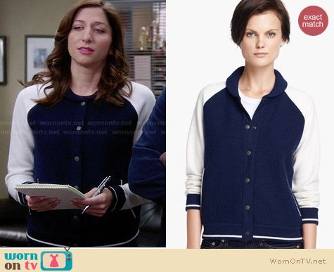 Rag & Bone Raquel Varsity Jacket worn by Chelsea Peretti on Brooklyn 99