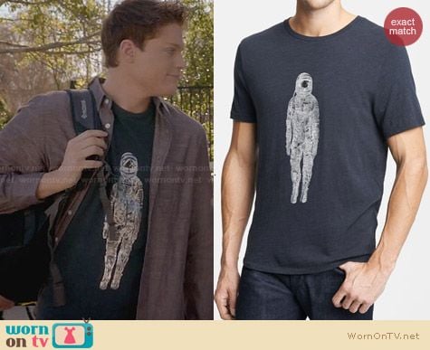 Rag & Bone Spaceman Graphic Tee worn by Sean Berdy on Switched at Birth