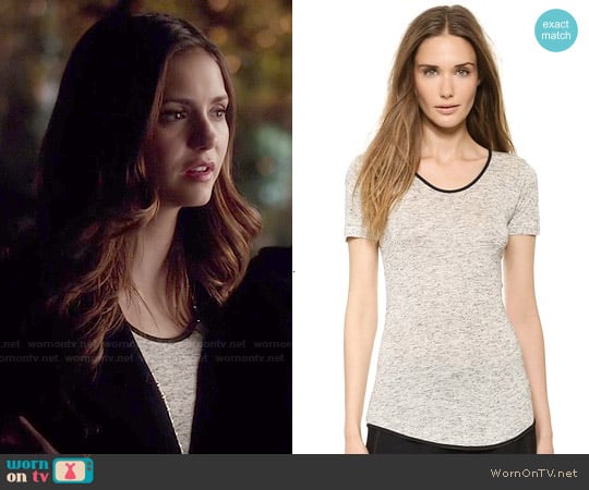 Rag & Bone Spine Tee worn by Elena Gilbert (Nina Dobrev) on The Vampire Diaries