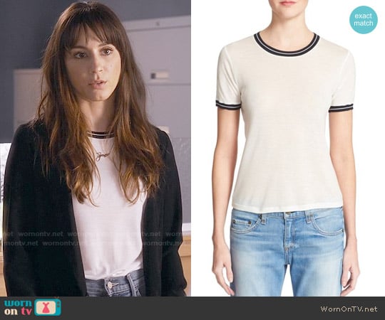 Rag & Bone Stevie Tee worn by Spencer Hastings (Troian Bellisario) on Pretty Little Liars