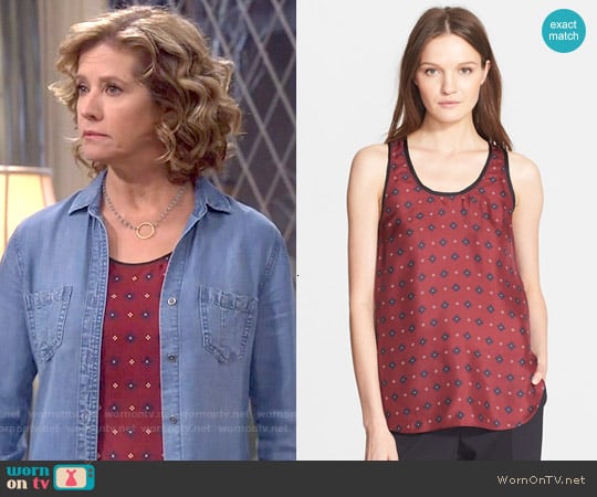 Rag & Bone Teddy Tank in Cab Diamond worn by Vanessa Baxter (Nancy Travis) on Last Man Standing