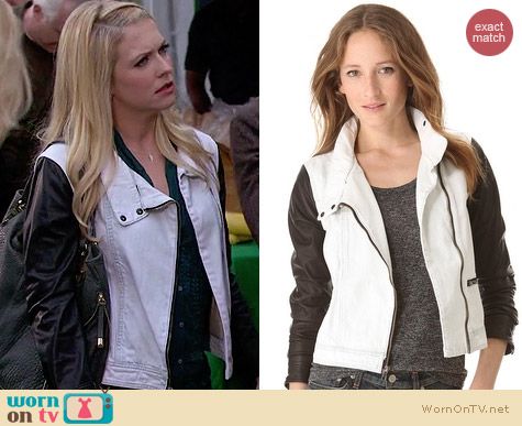 Rag & Bone The Moto Jacket worn by Melissa Joan Hart on Melissa & Joey