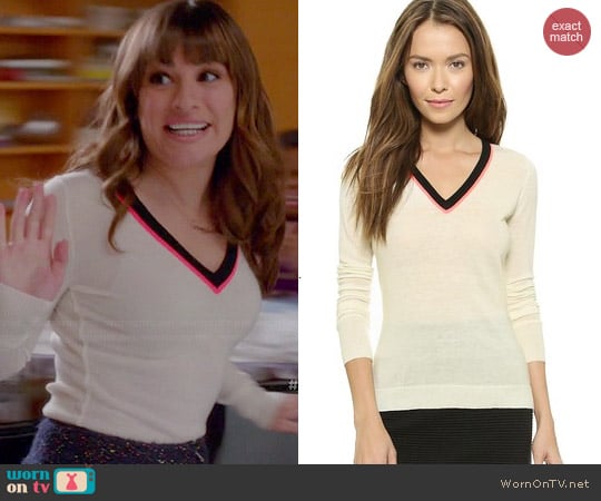 Rag & Bone Vivian Sweater worn by Rachel Berry on Glee