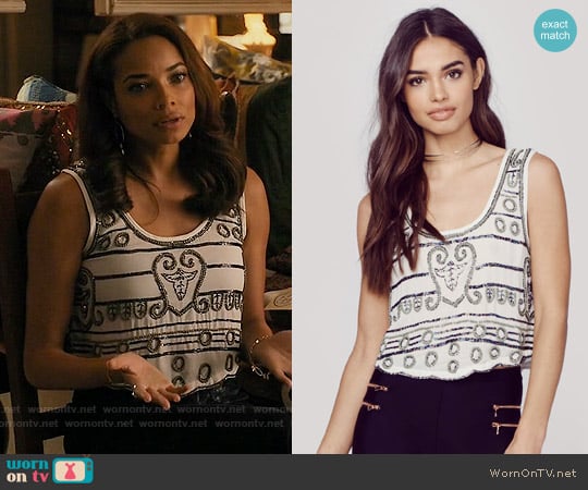 Raga Moonbeam Crop Top worn by April Malloy (Rochelle Aytes) on Mistresses