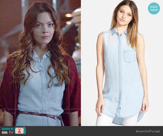 Rails Elizabeth Chambray Shirtdress worn by Nora (Scarlett Byrne) on The Vampire Diaries