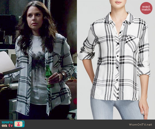 Rails Hunter Plaid Shirt worn by Quinn Perkins (Katie Lowes) on Scandal