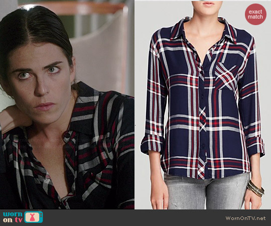 Rails Hunter Shirt in Patriot/Red/White worn by Karla Souza on HTGAWM