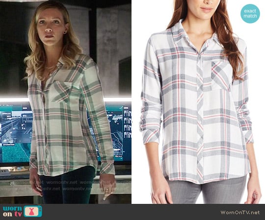 WornOnTV: Laurel’s white plaid shirt on Arrow | Katie Cassidy | Clothes ...