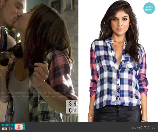 Rails Jackie Mixed Button Down worn by Catherine Chandler (Kristin Kreuk) on Beauty and the Beast