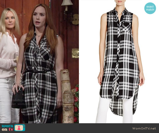 Rails 'Jordyn' Plaid Sleeveless Shirt worn by Mariah Copeland (Camryn Grimes) on The Young and the Restless