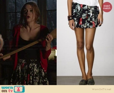 Ralph Lauren Denim & Supply Pull On Floral Print Mini Skirt worn by Holland Roden on Teen Wolf