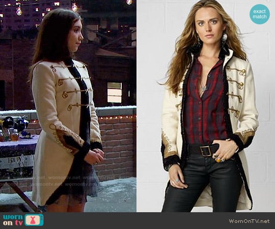 Ralph Lauren Denim & Supply Wool Military Coat worn by Riley Matthews (Rowan Blanchard) on Girl Meets World