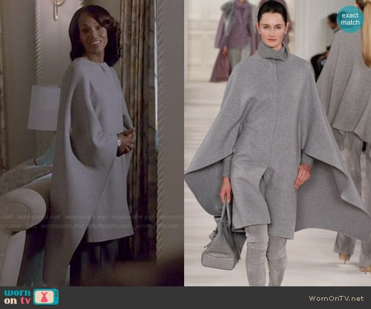 Ralph Lauren Fall 2014 Coat worn by Olivia Pope (Kerry Washington) on Scandal