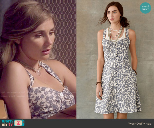 RRL Floral Shirlyn Sundress worn by Scarlett O'Connor (Clare Bowen) on Nashville