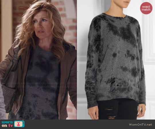 Raquel Allegra Distressed Sweater worn by Connie Britton on Nashville