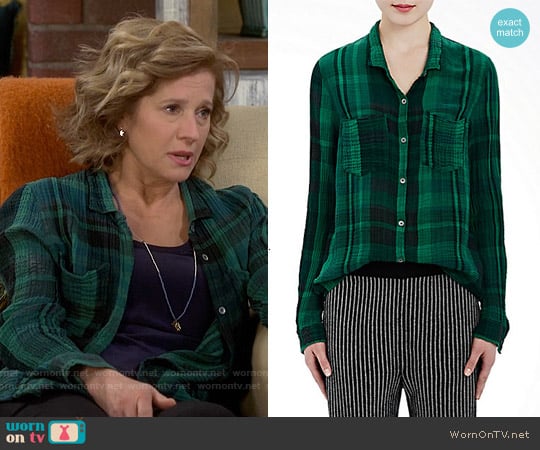 Raquel Allegra Washed Gauze Button-Down Shirt worn by Vanessa Baxter (Nancy Travis) on Last Man Standing