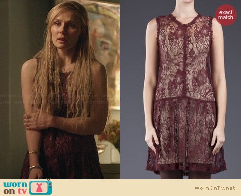 Raquel Allegra Sleeveless Lace Dress worn by Clare Bowen on Nashville