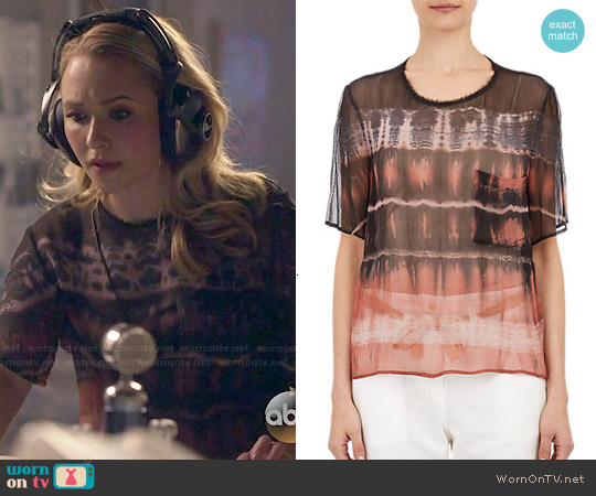 Raquel Allegra Tie Dye Chiffon T-shirt worn by Juliette Barnes (Hayden Panettiere) on Nashville