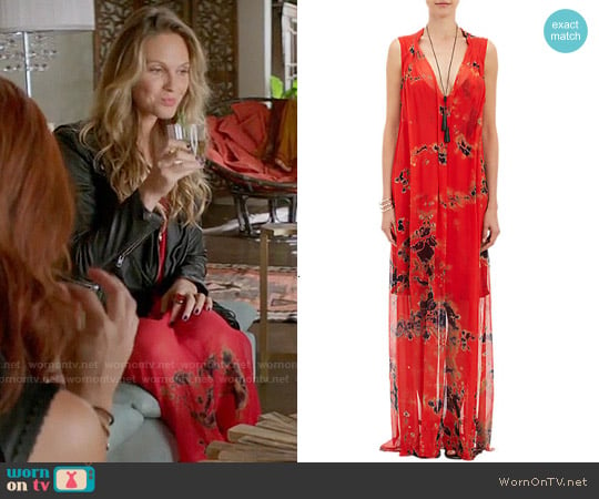 Raquel Allegra Tie Dye Maxi Dress worn by Phoebe Wells (Beau Garrett) on Girlfriends Guide to Divorce