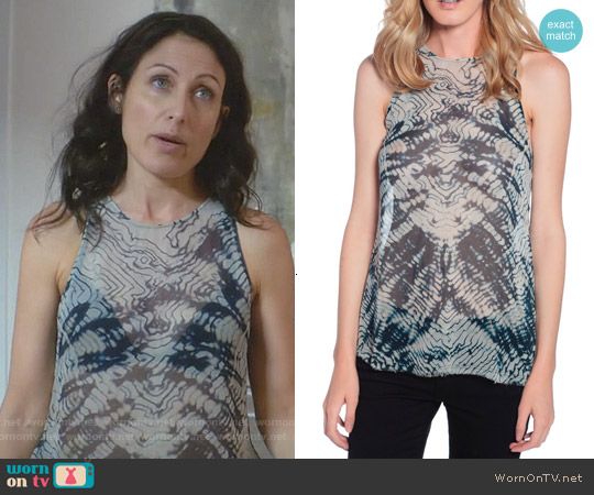 Raquel Allegra Tie Dye Tank Top worn by Abby McCarthy (Lisa Edelstein) on Girlfriends Guide to Divorce