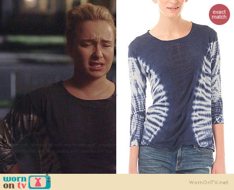 Raquel Allegra Tie Dyed Perfect Tee worn by Hayden Panettiere on Nashville