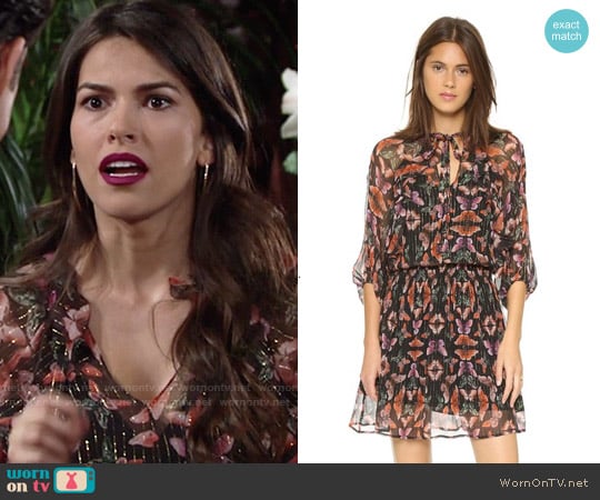 Rebecca Minkoff Shadow Mini Dress worn by Marisa Sierras (Sofia Pernas) on The Young and the Restless