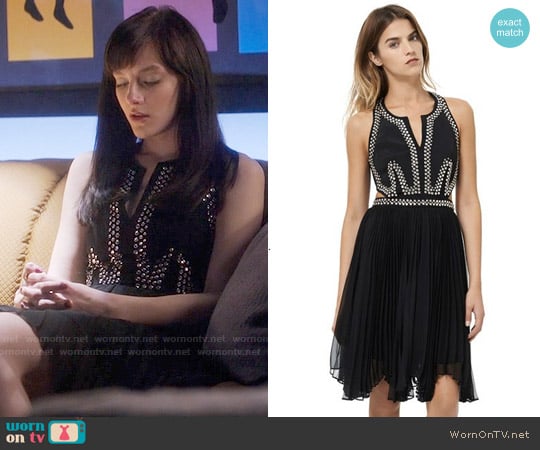 Rebecca Taylor Embellished Dress with Cutouts worn by Layla Grant (Aubrey Peeples) on Nashville