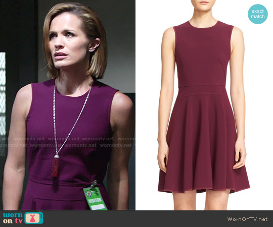 Rebecca Taylor Seam Detail Sleeveless Fit & Flare Dress worn by Chelsea Lawson (Melissa Claire Egan) on The Young and the Restless